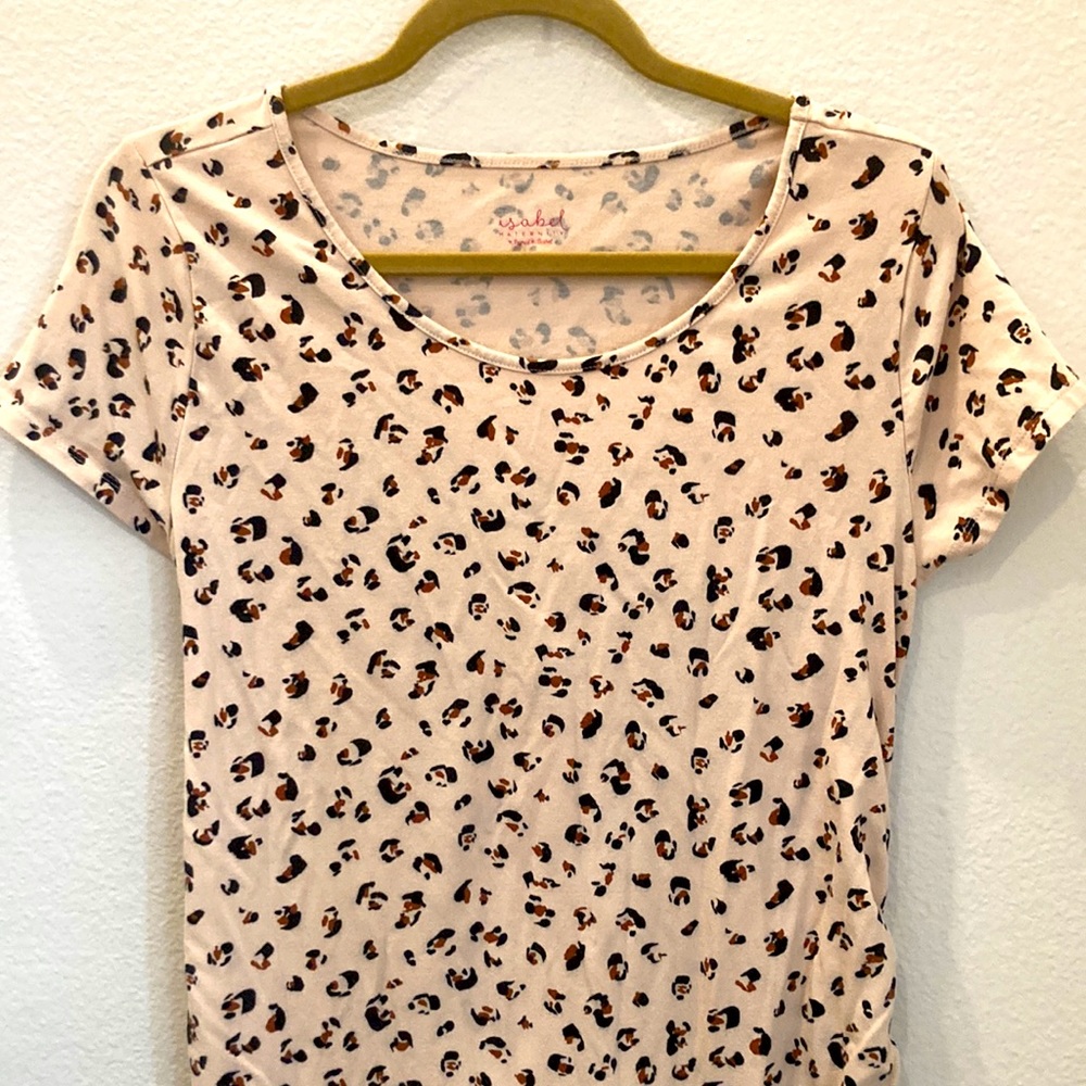 EUC Target Isabel Maternity Fitted Leopard Print Dress Sz. L